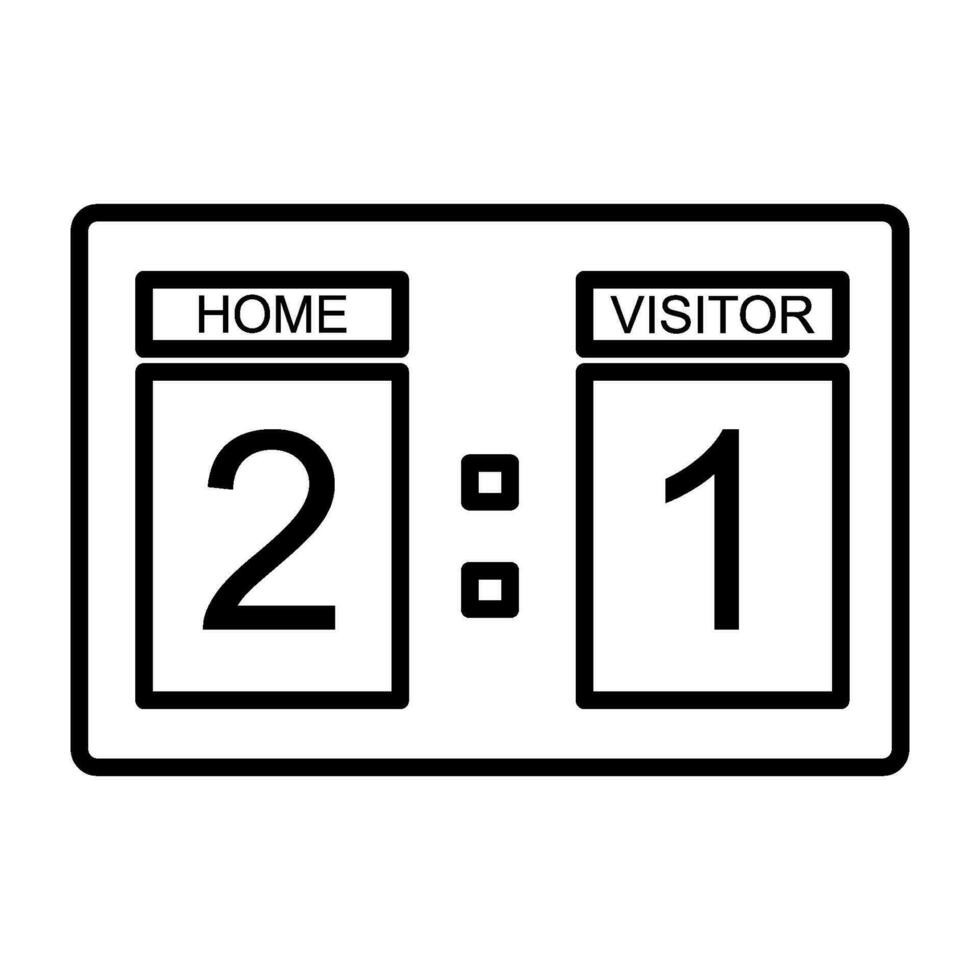 soccer scoreboard icon design vector