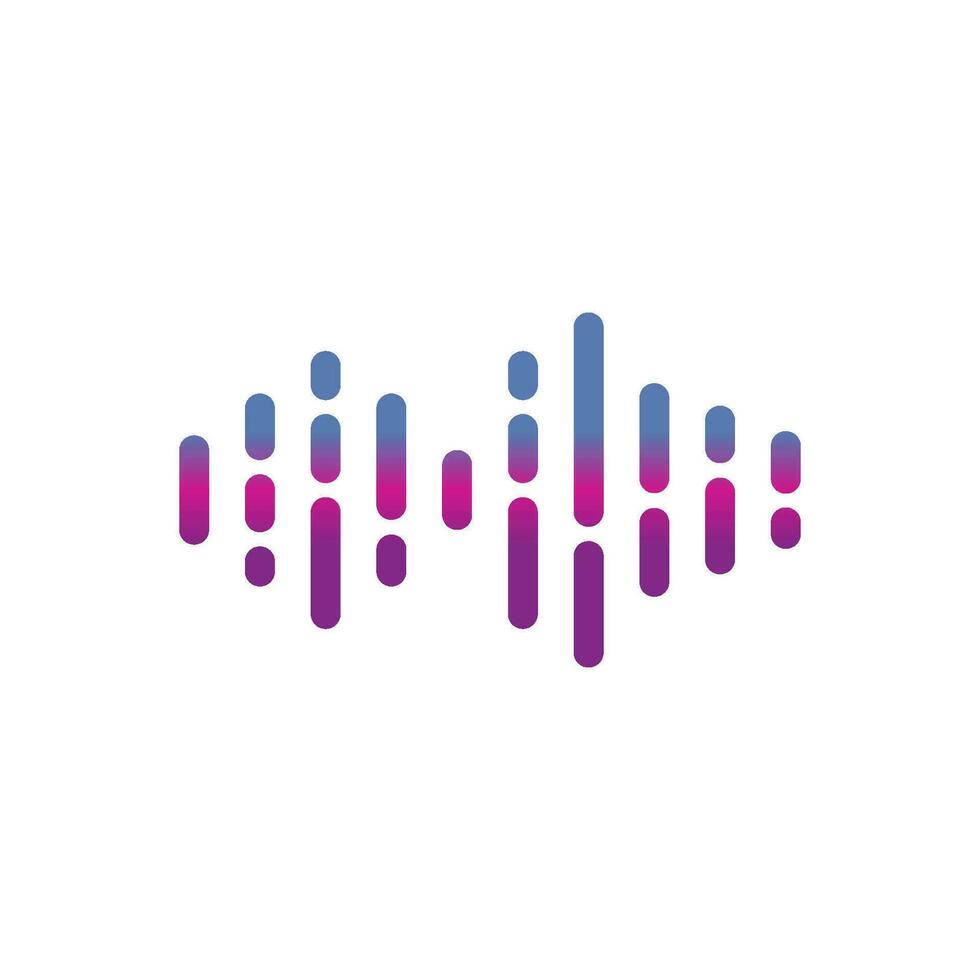 sound wave icon design vector