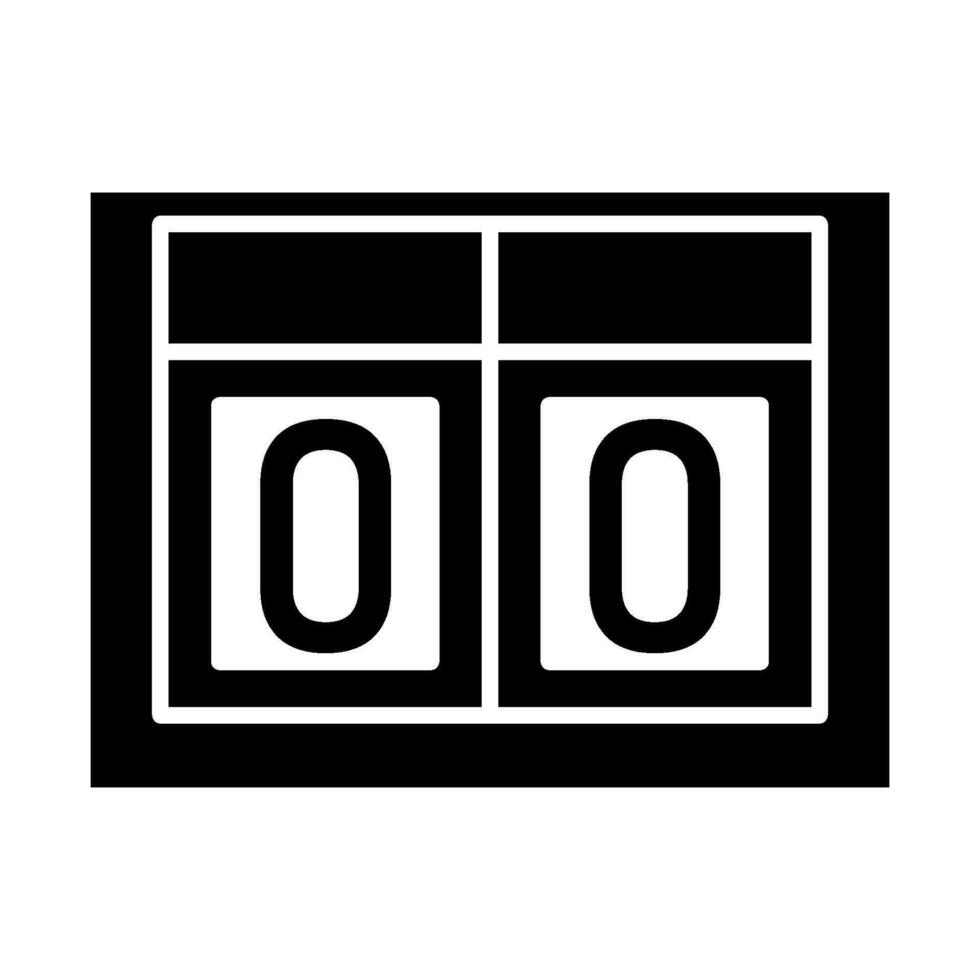 soccer scoreboard icon design vector