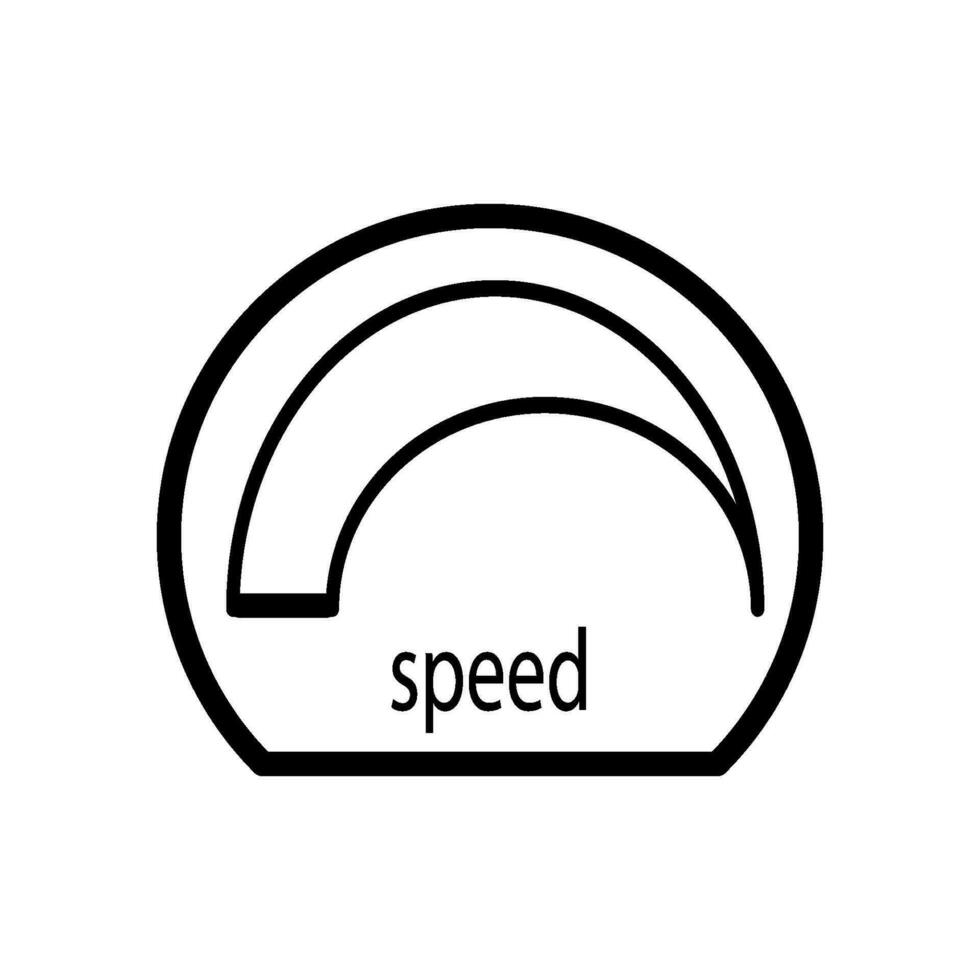 velocidad icono vector modelo