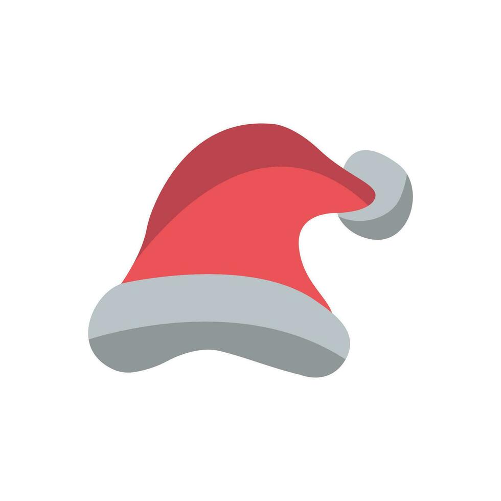 santa hat icon vector of color style illustration design