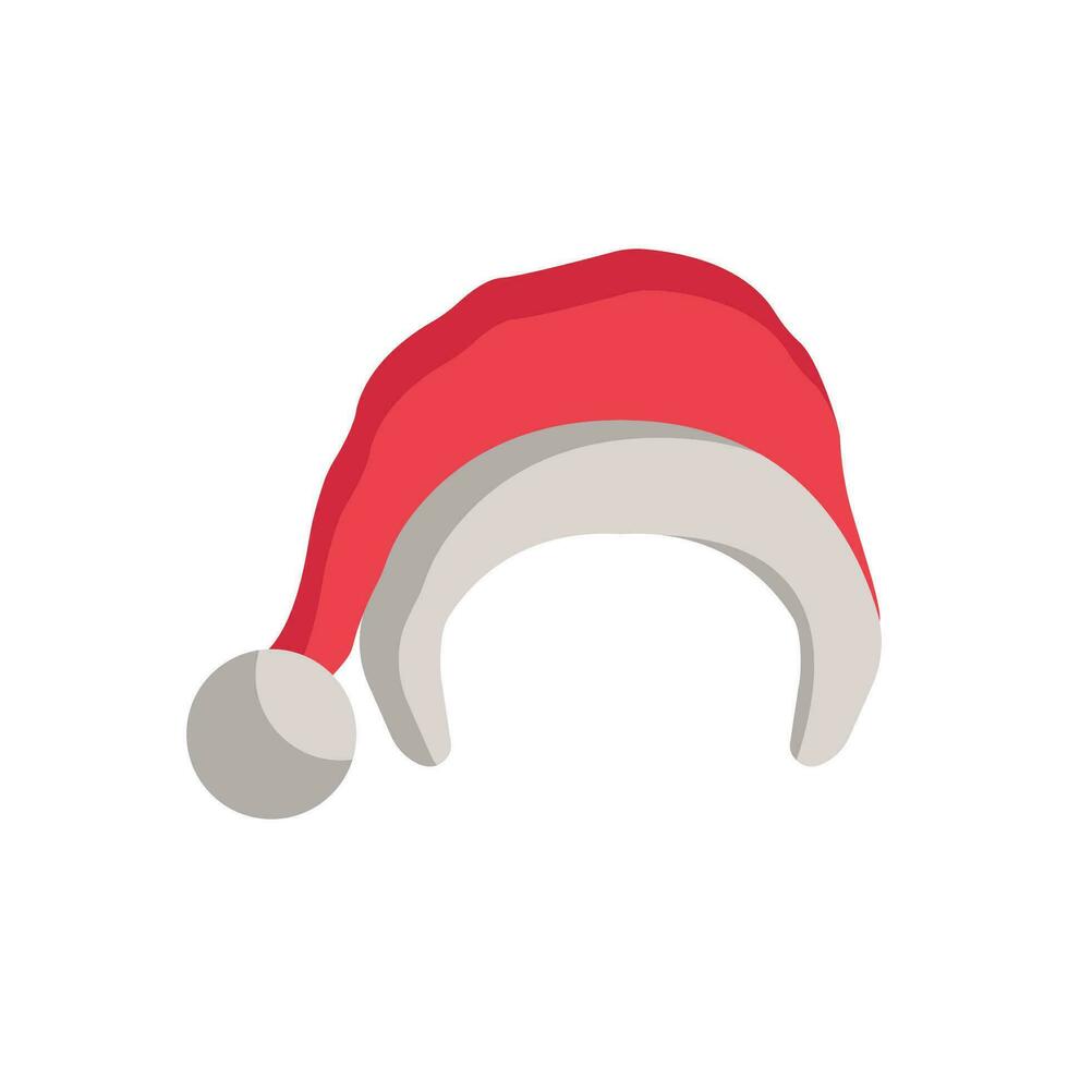 santa hat icon vector of color style illustration design