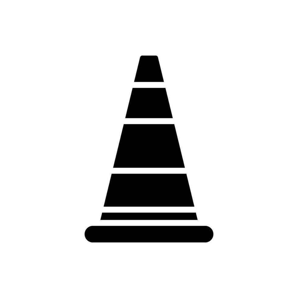 safety cone icon design vector