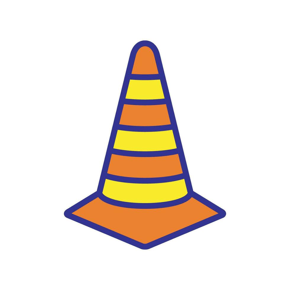 safety cone icon design vector