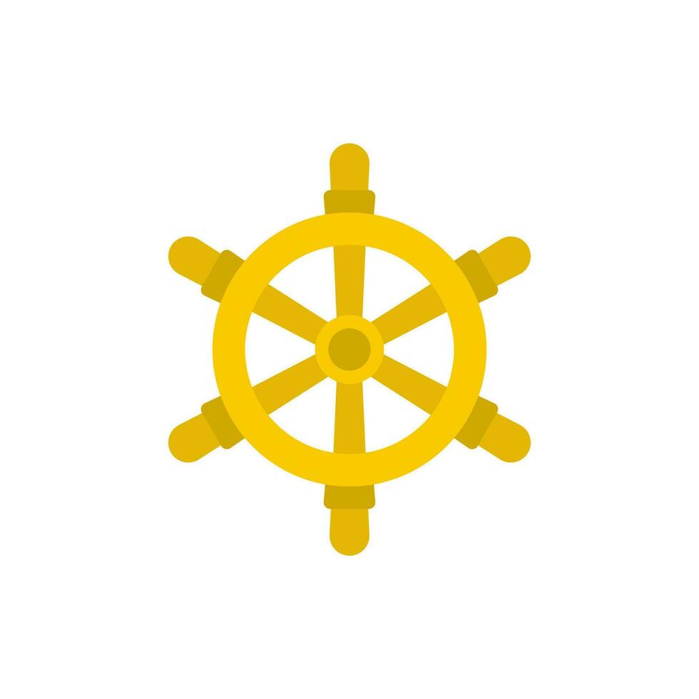 ship steering wheel icon design vector template