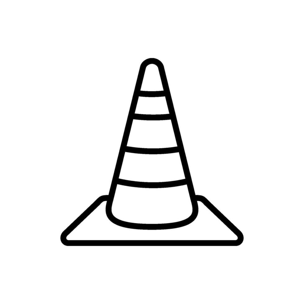 safety cone icon design vector
