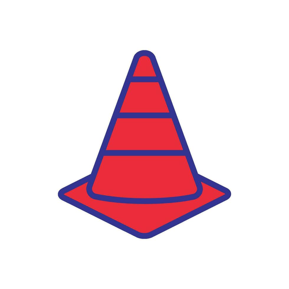 safety cone icon design vector