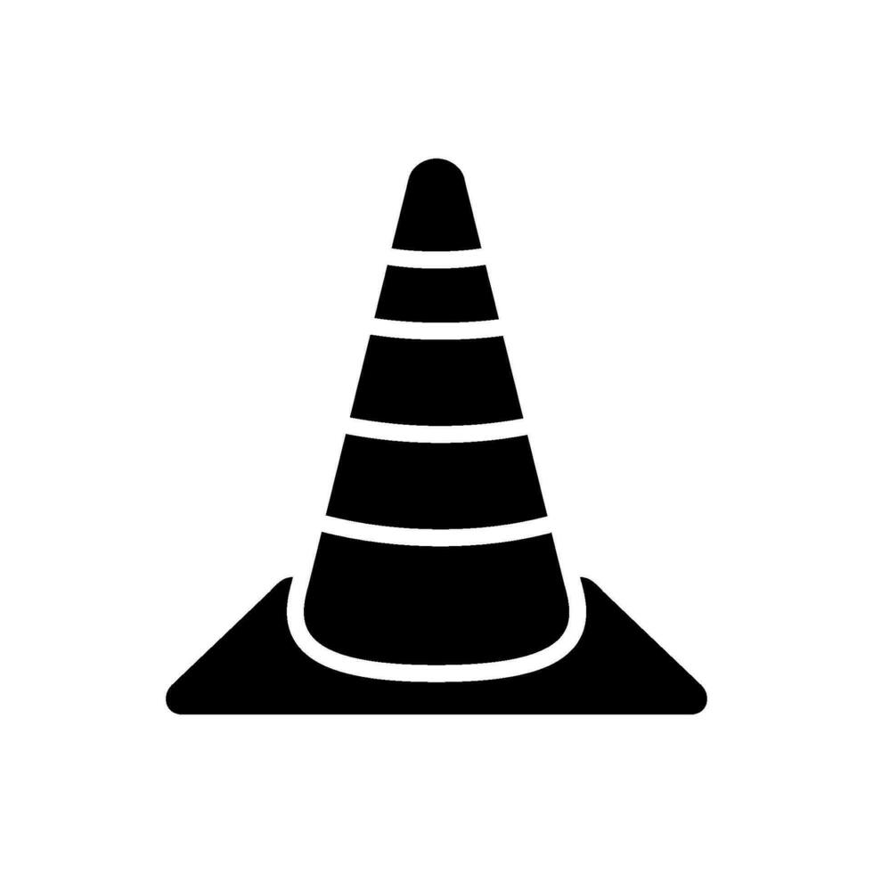 safety cone icon design vector