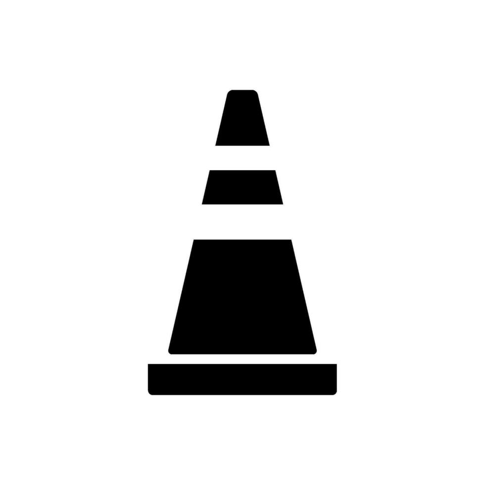 safety cone icon design vector