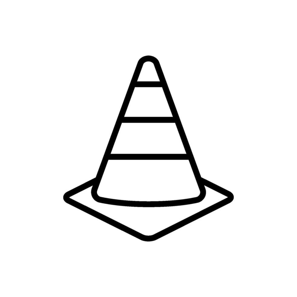 safety cone icon design vector