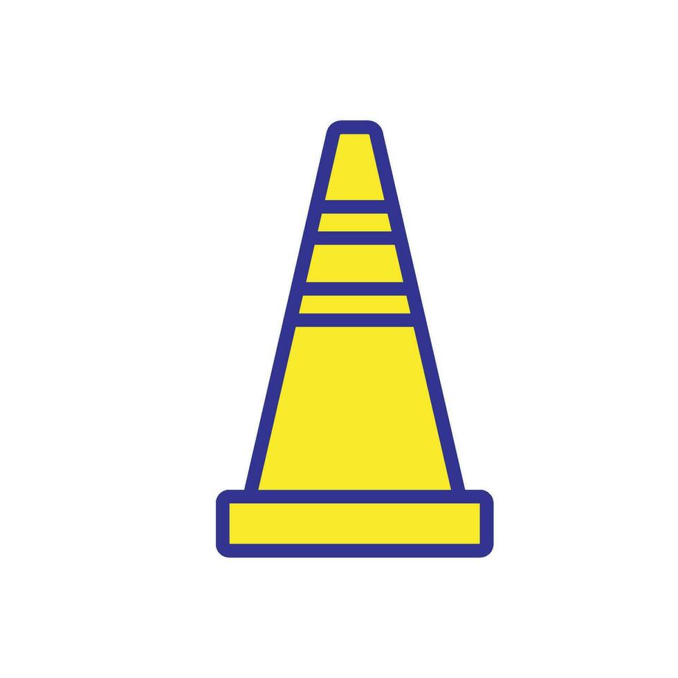 safety cone icon design vector
