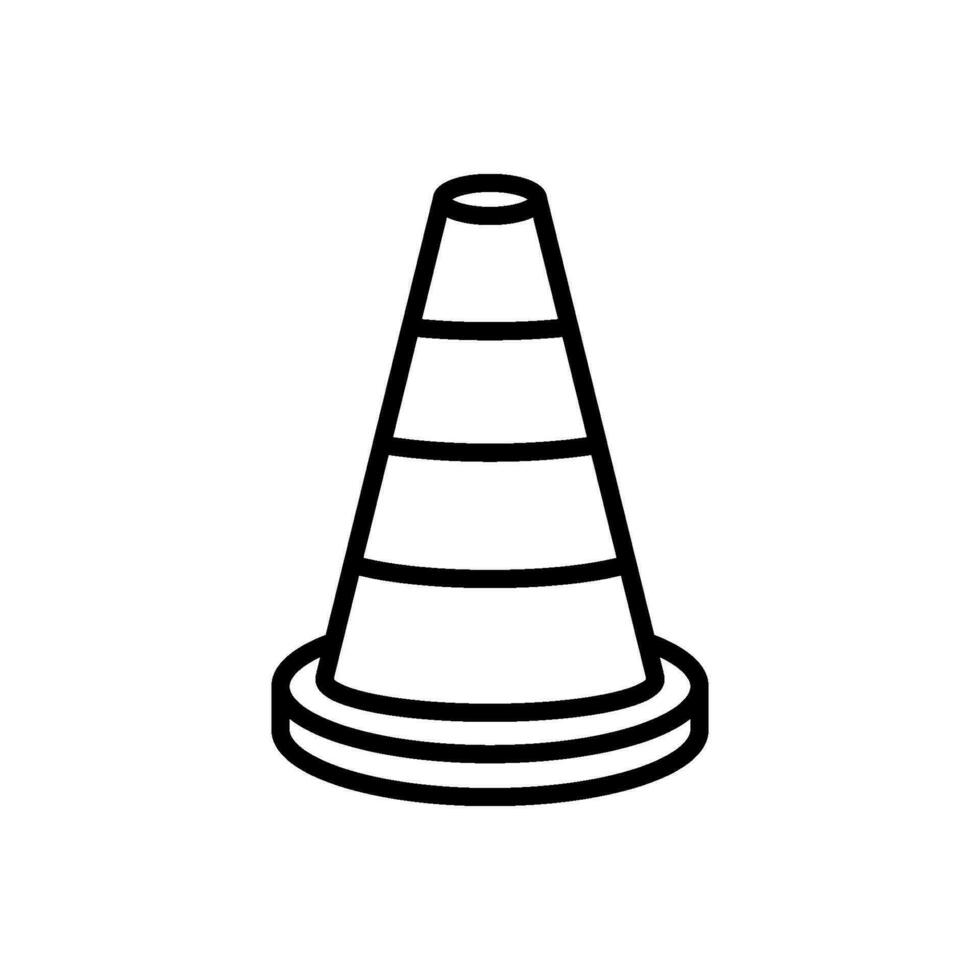 safety cone icon design vector