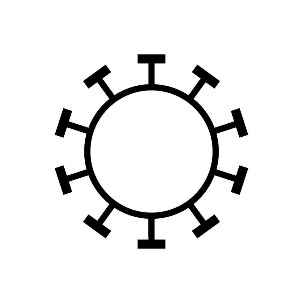 corona virus icon flat design vector template
