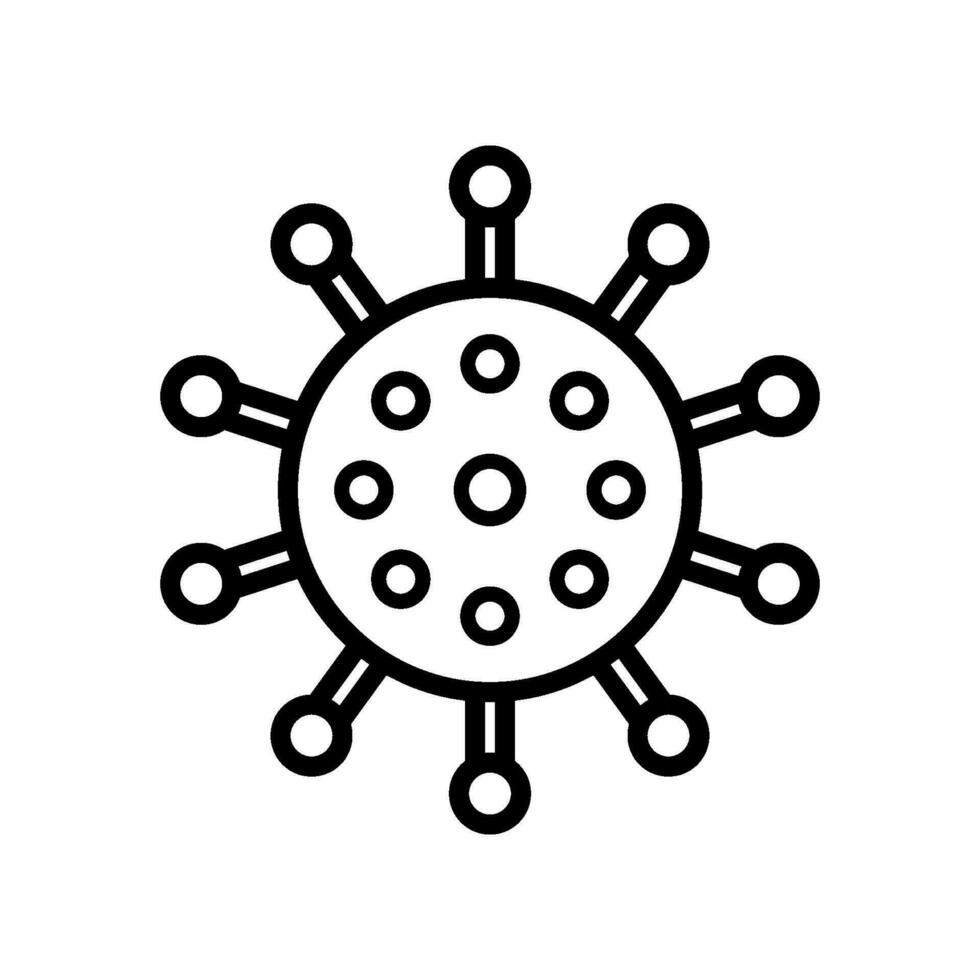 corona virus icon flat design vector template
