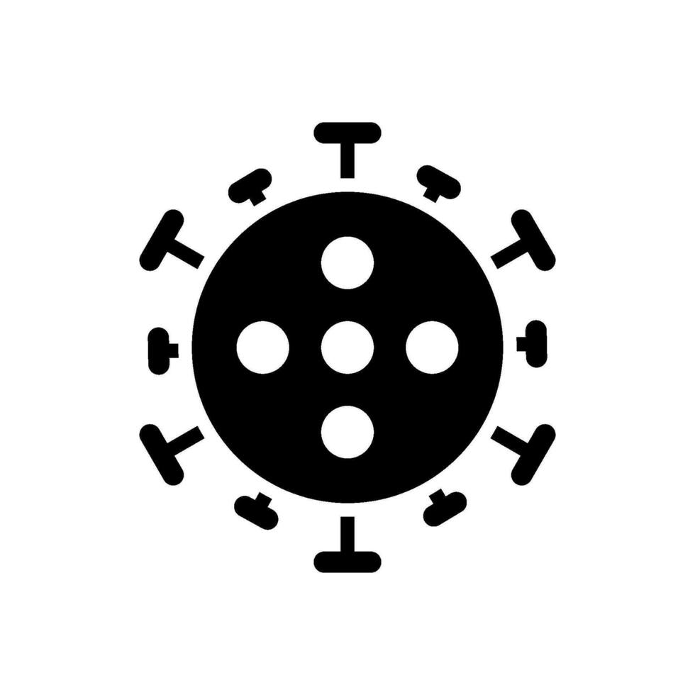 corona virus icon flat design vector template
