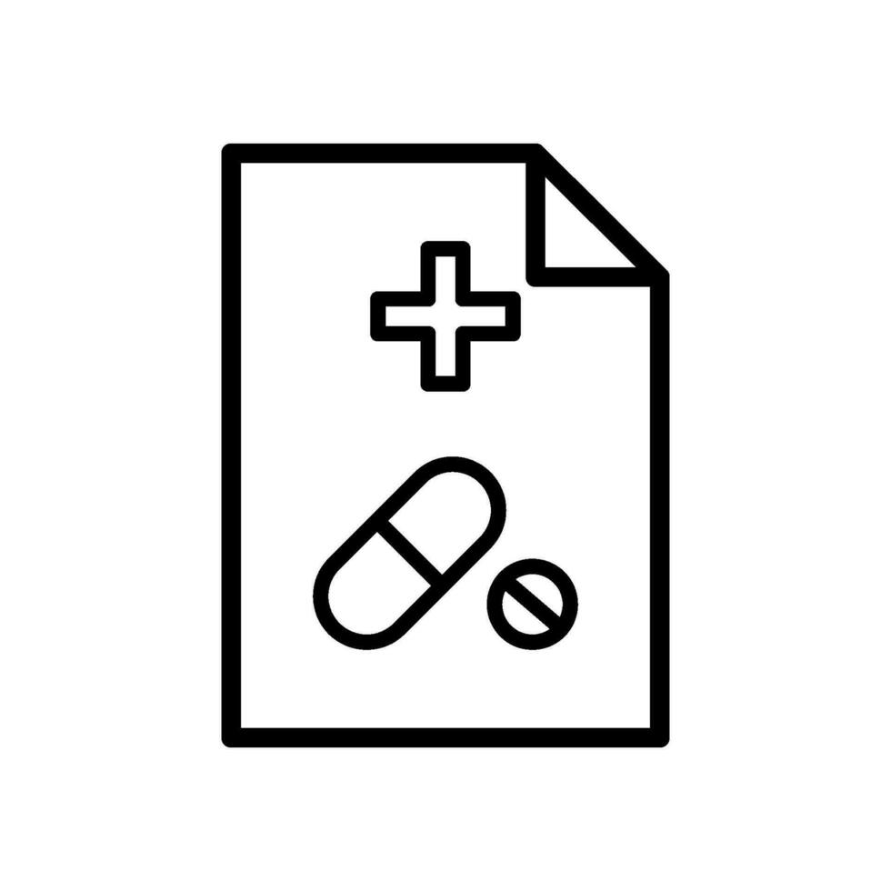 medical recipe icon design vector template