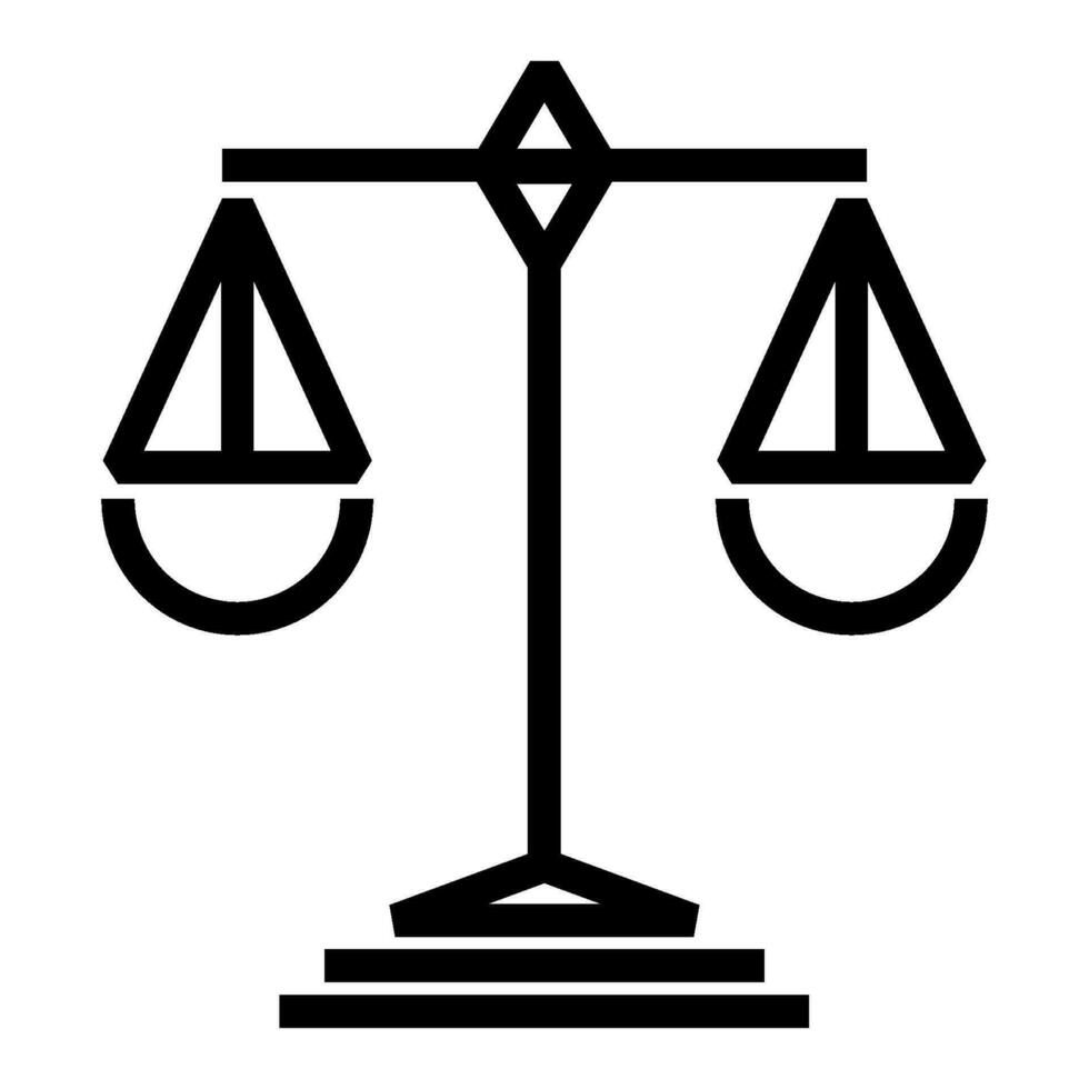 scales of justice icon design vector