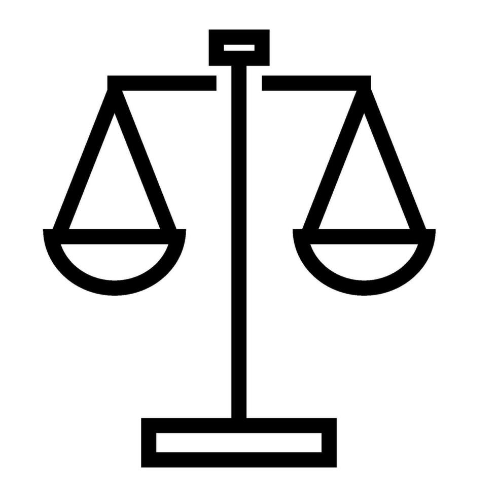 scales of justice icon design vector