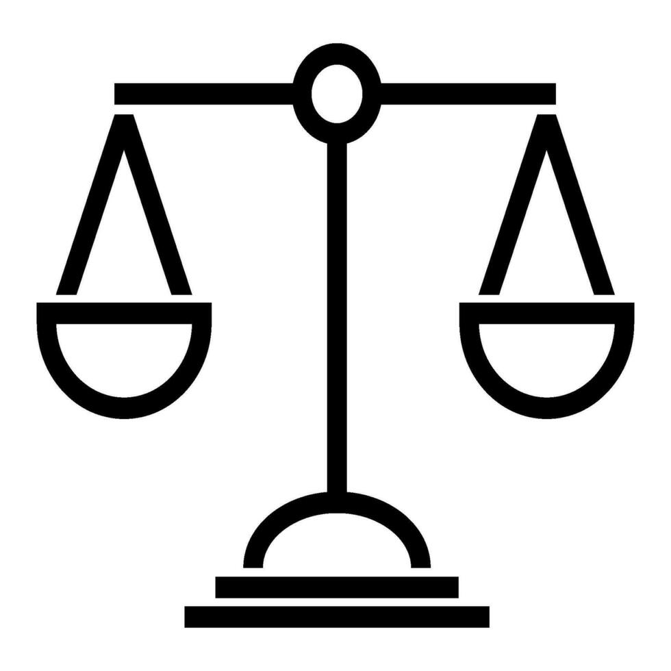 scales of justice icon design vector