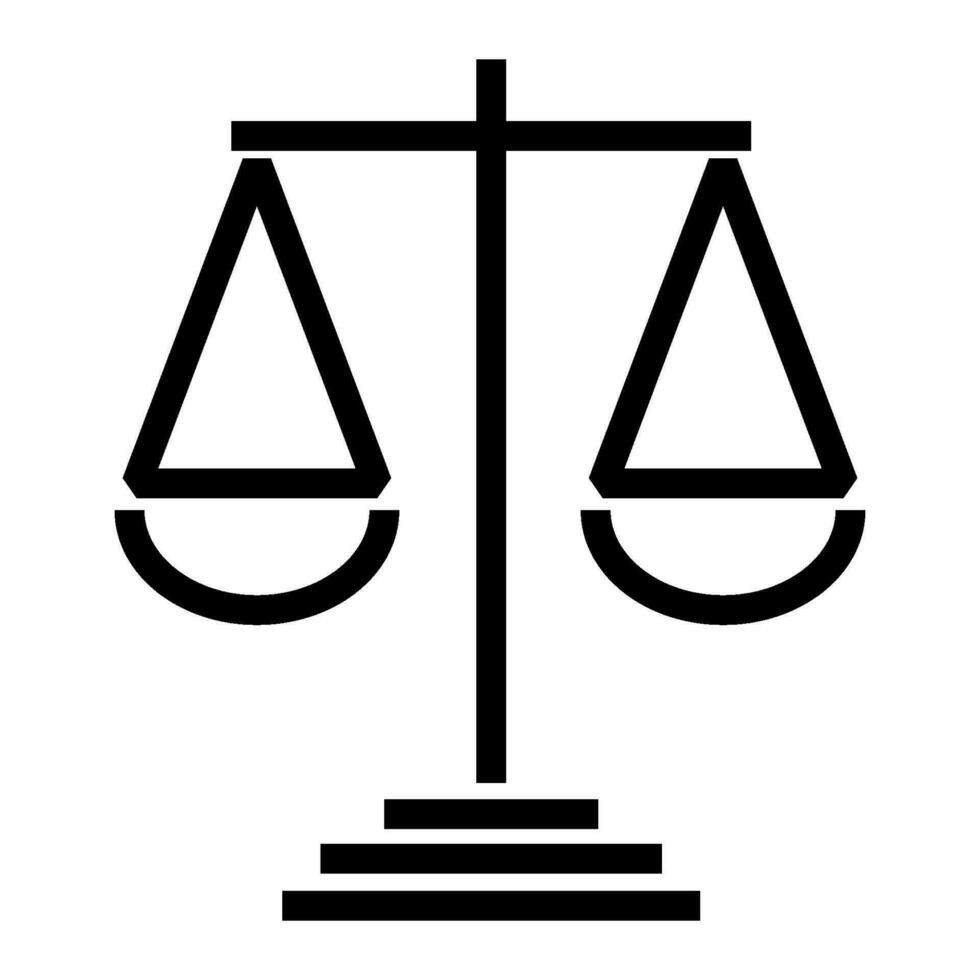 scales of justice icon design vector