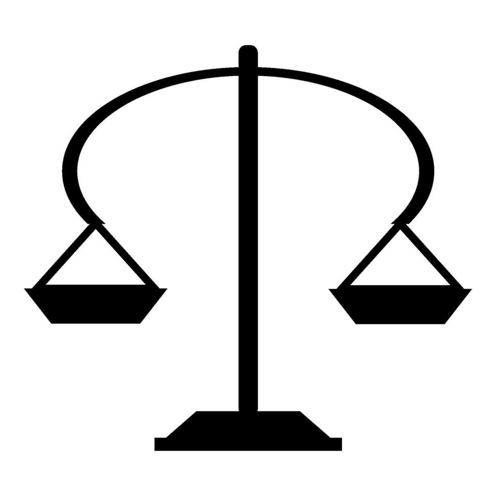 scales of justice icon design vector