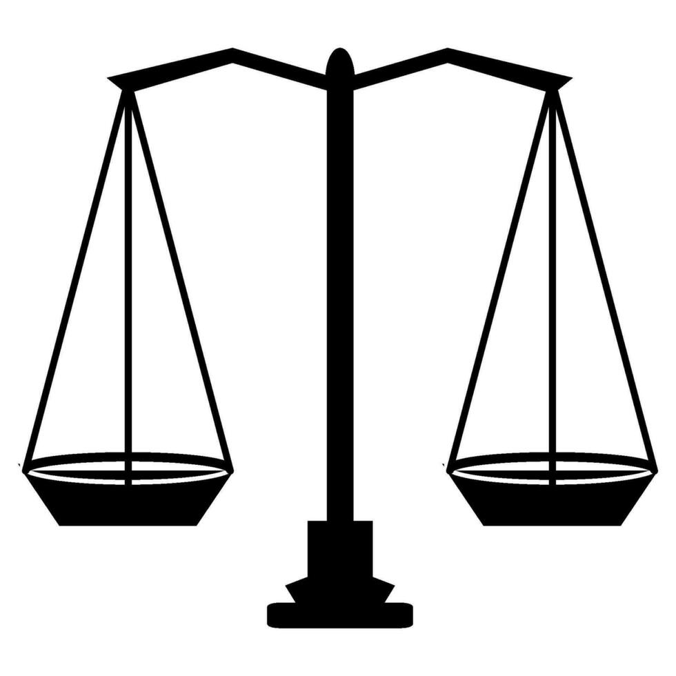 scales of justice icon design vector