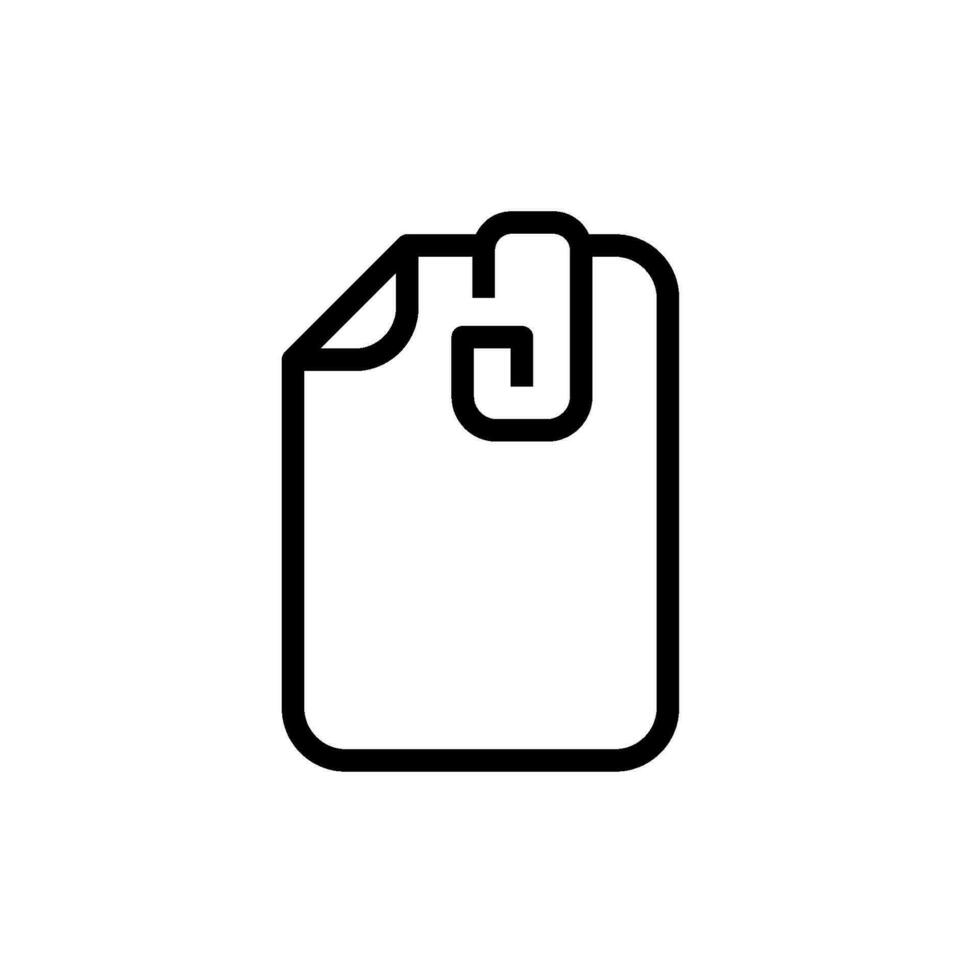 paper clip A1 vector