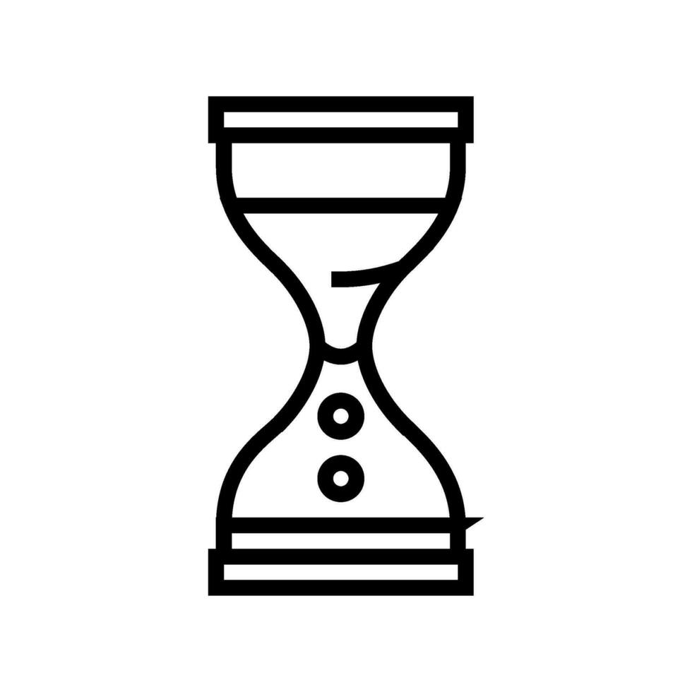 liquid timer fidget toy line icon vector illustration