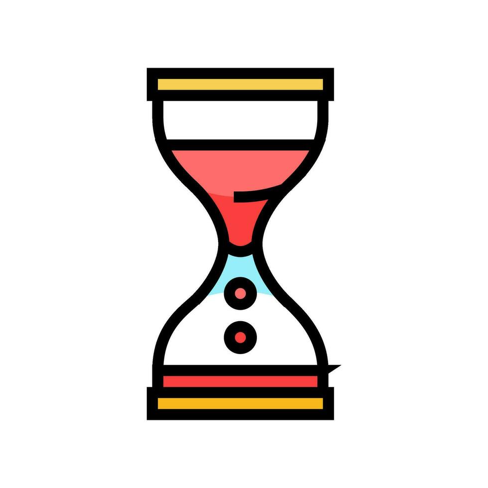 liquid timer fidget toy color icon vector illustration