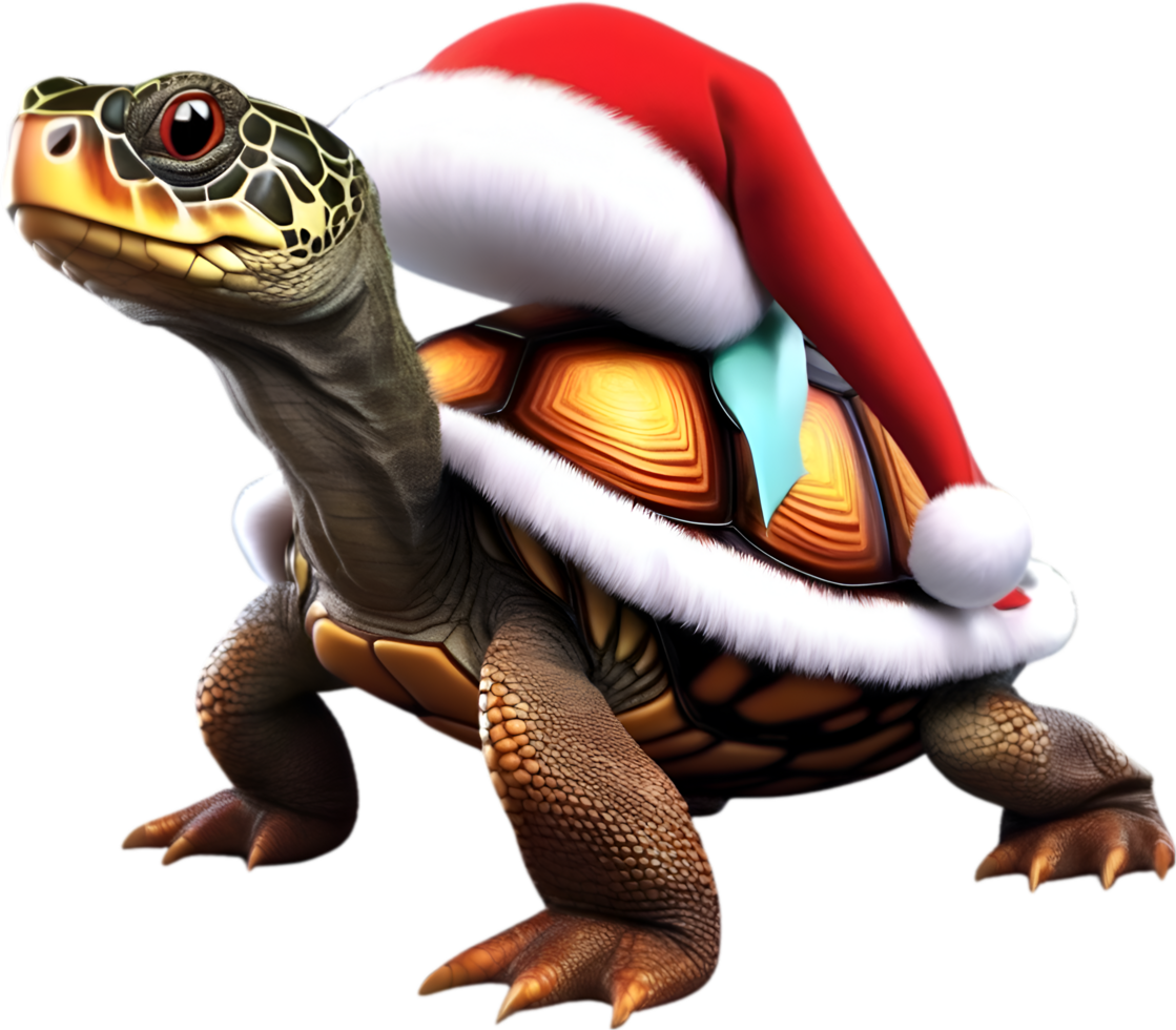AI generated Cute Turtle in a cartoon character. AI-Generated. png