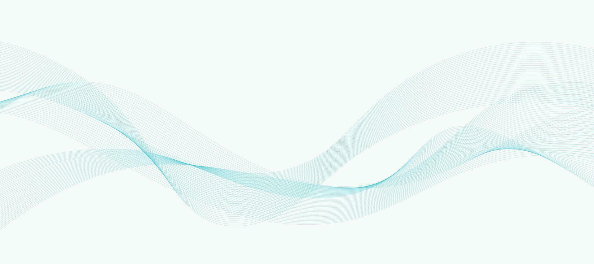 Abstract vector background with smooth color wave. Smoke wavy lines. Vector blue waves background