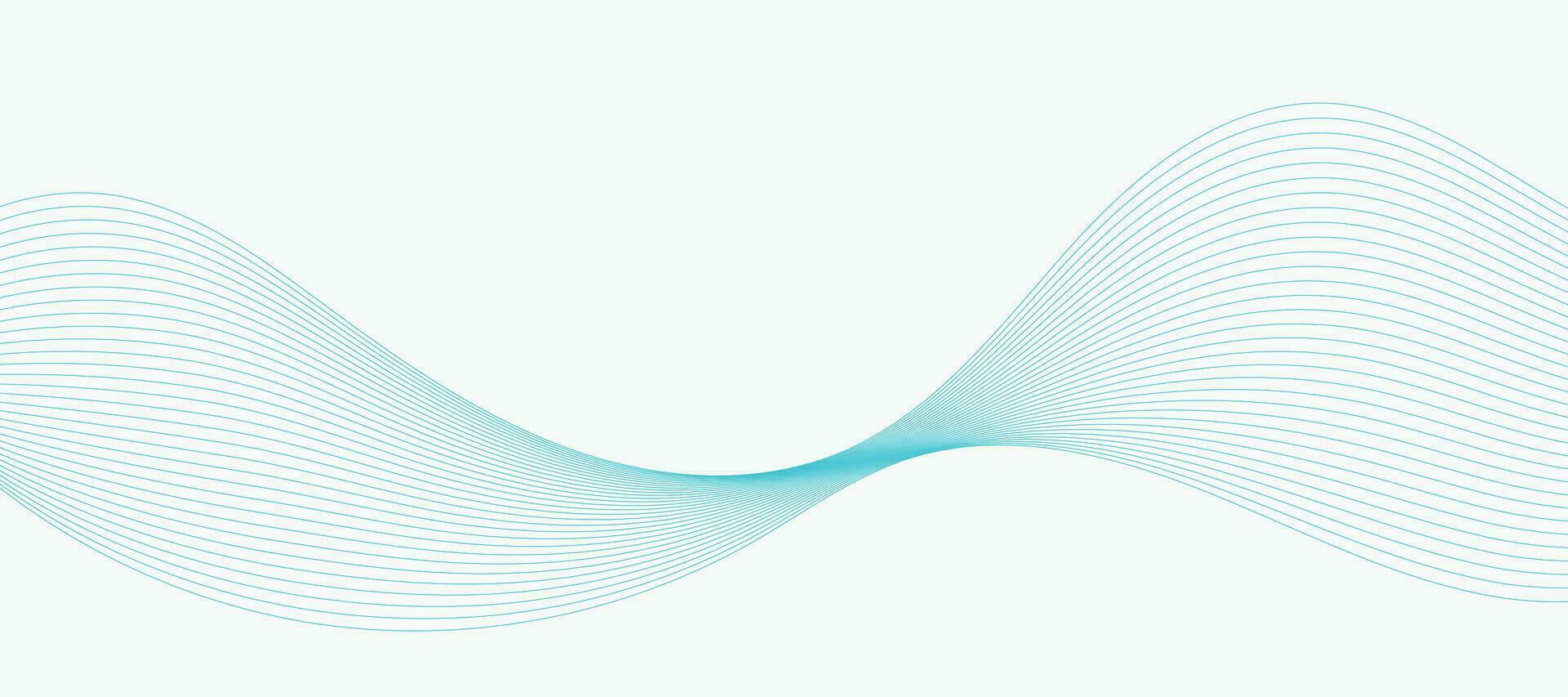 Abstract vector background with smooth color wave. Smoke wavy lines. Vector blue waves background