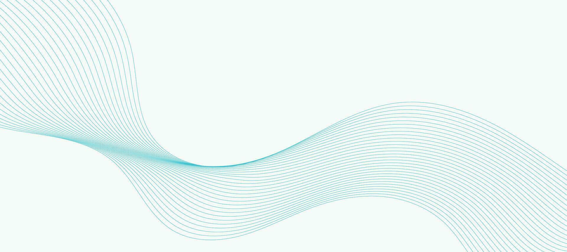 Abstract vector background with smooth color wave. Smoke wavy lines. Vector blue waves background