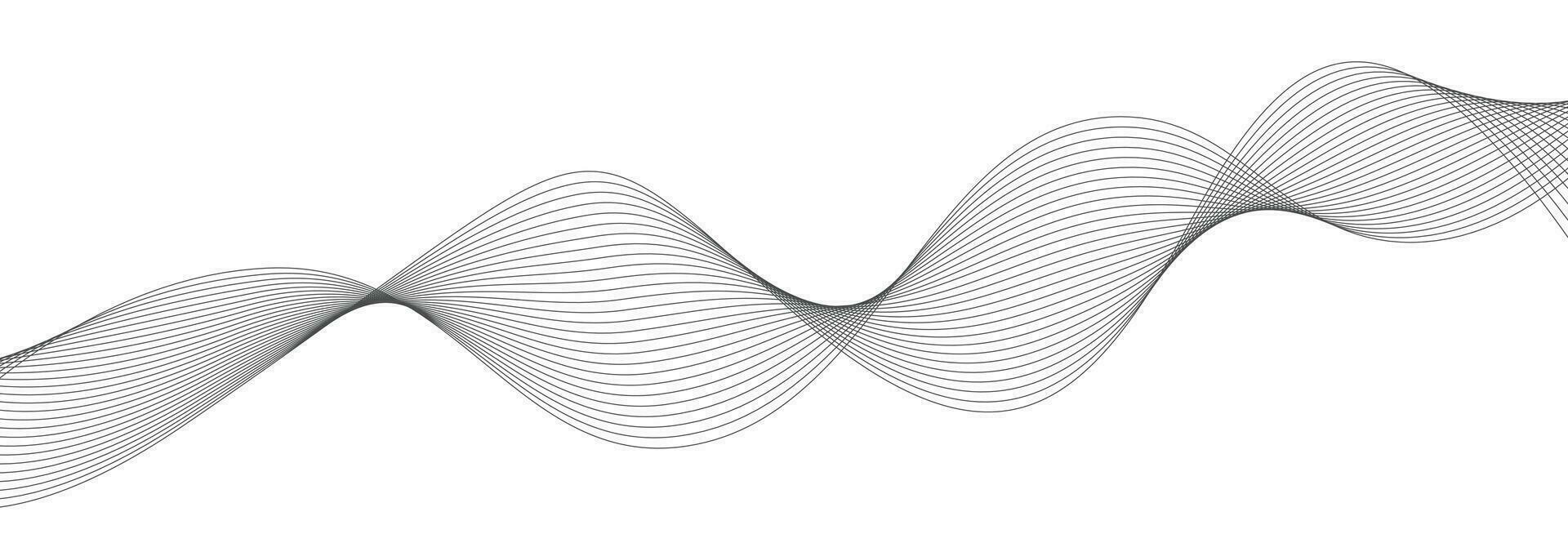 moderno vector antecedentes con negro ondulado líneas.