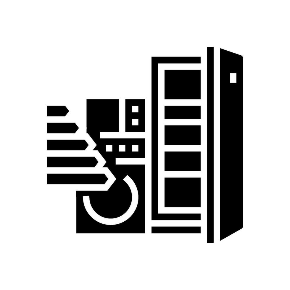 appliances energy efficient glyph icon vector illustration