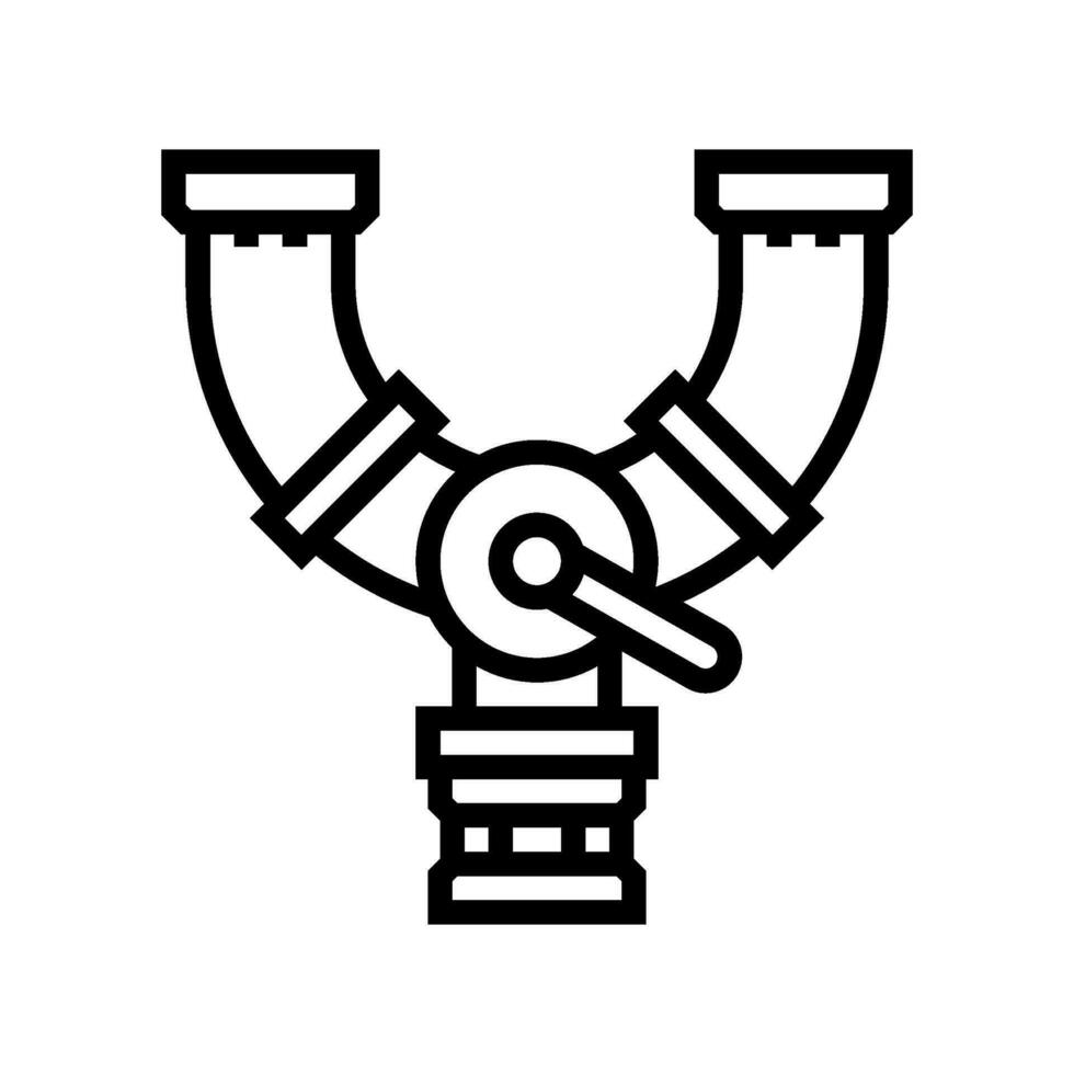 energy pipeline line icon vector illustration