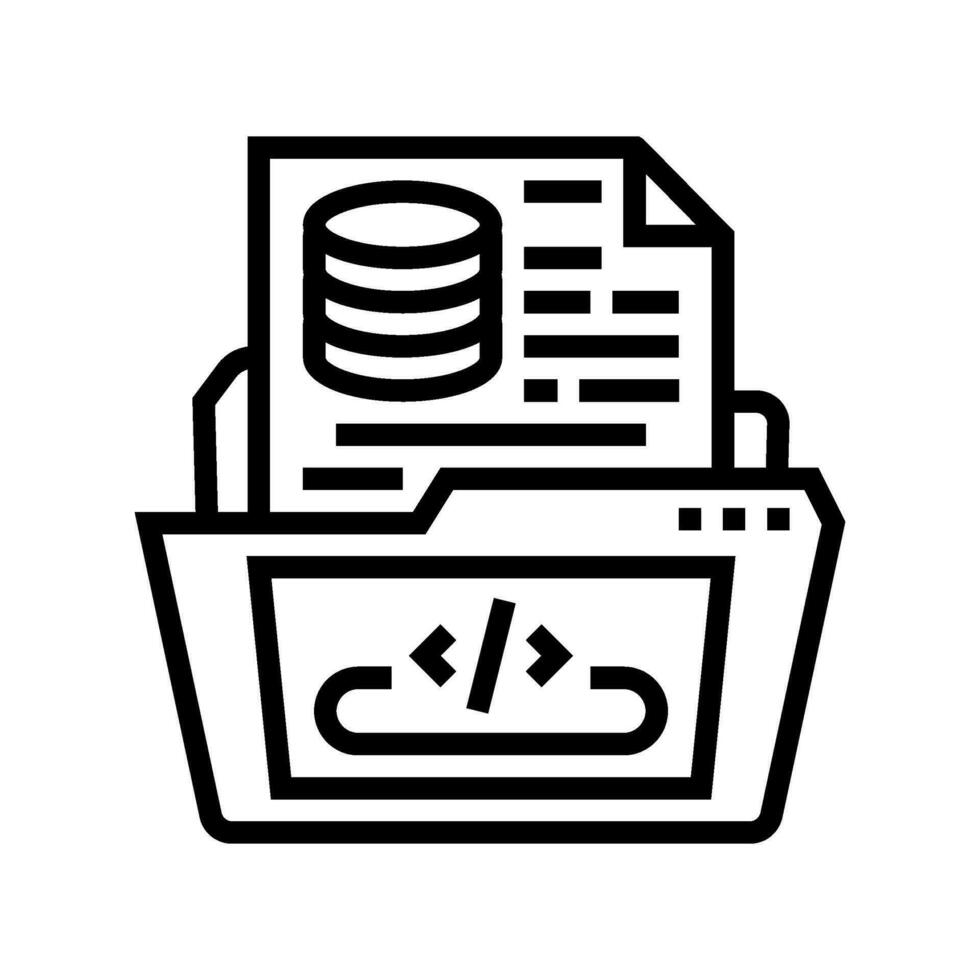 software prototyping line icon vector illustration