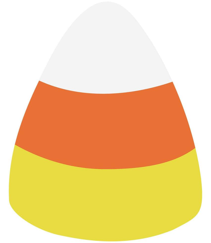 Vector illustration of halloween candy corn isolated on background.