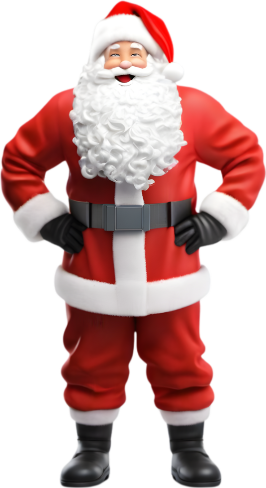 AI generated Santa Claus in an astronaut suit. AI-Generated. png