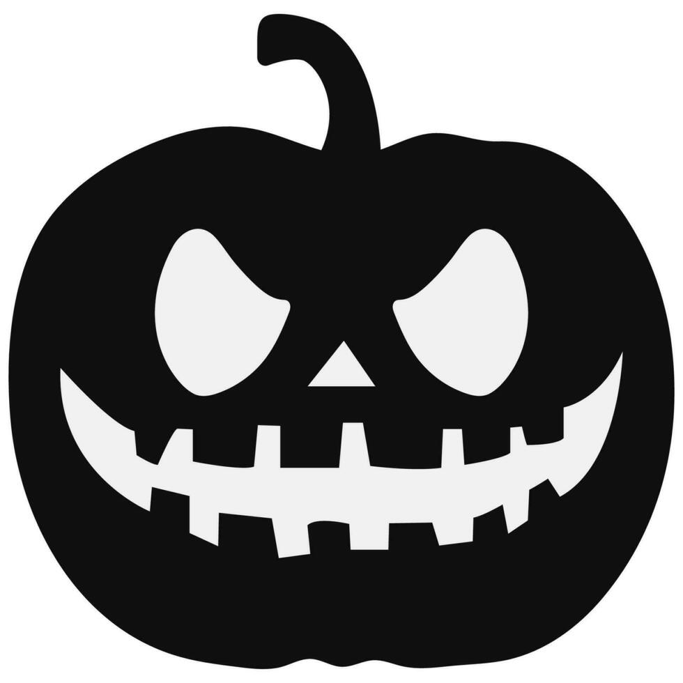 Halloween pumpkin icon isolated on white background. vector