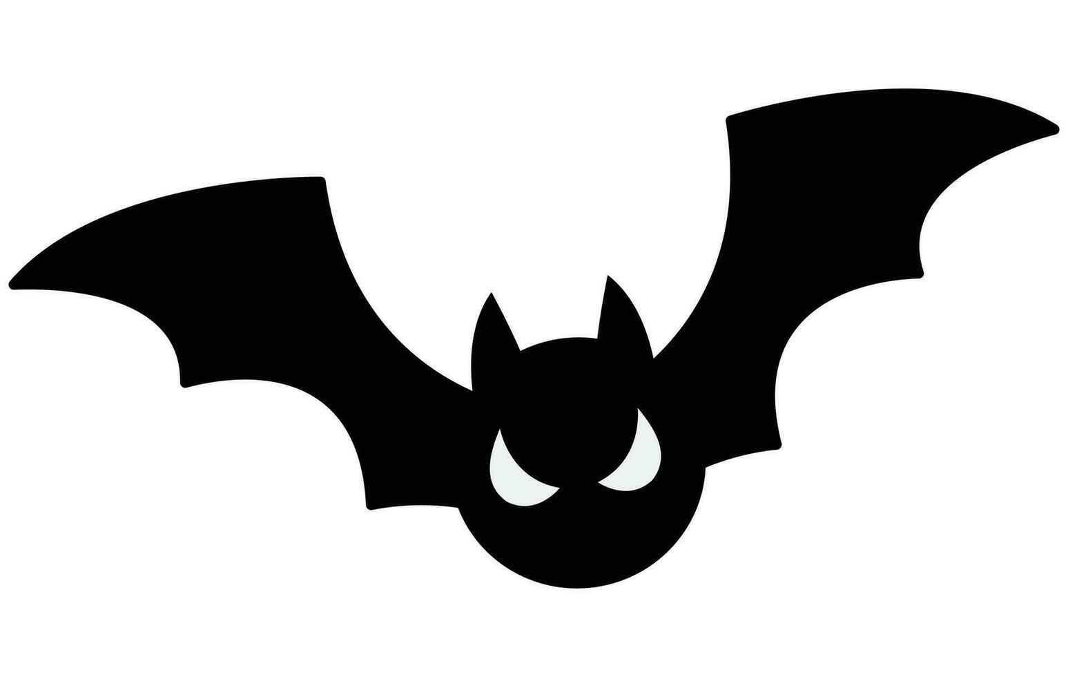 Halloween bat icon isolated on white background. vector