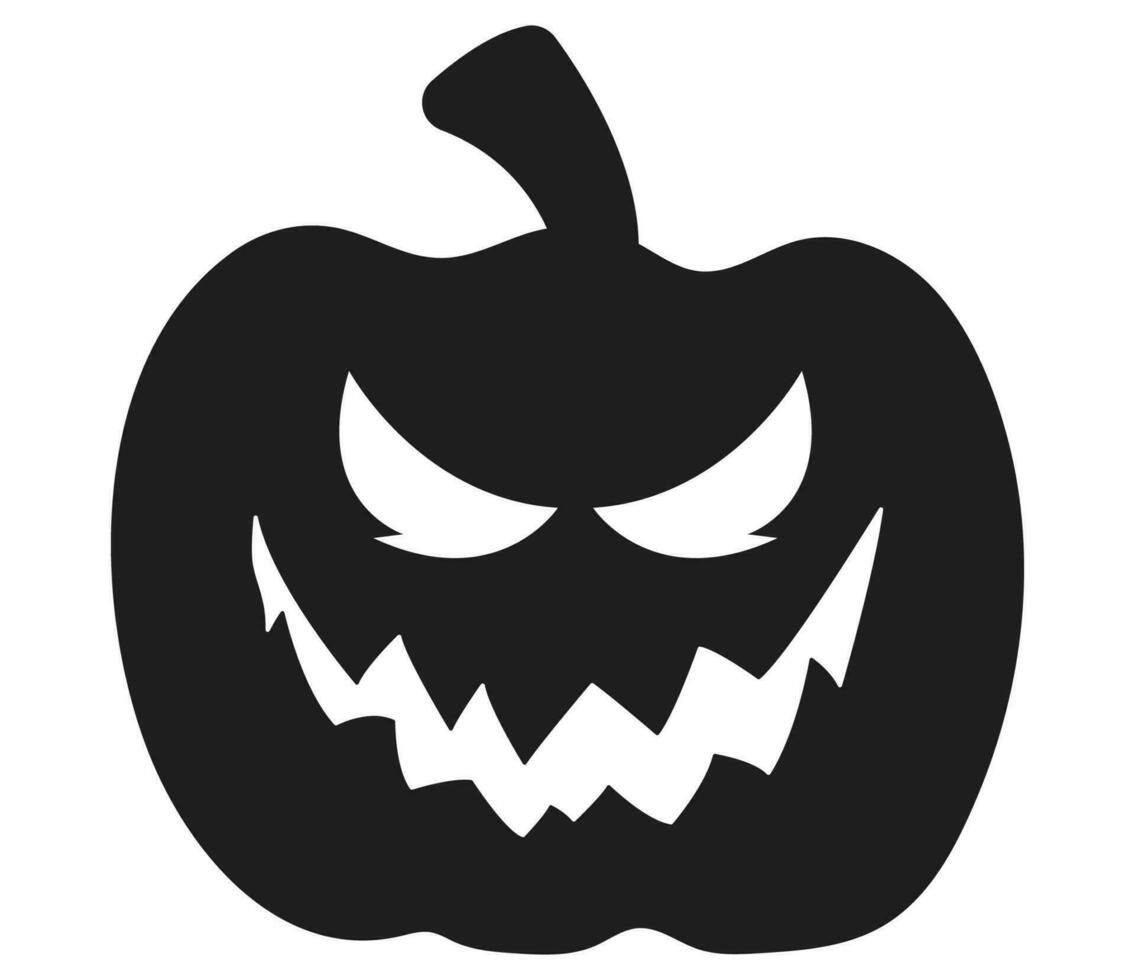 Halloween pumpkin icon isolated on white background. vector