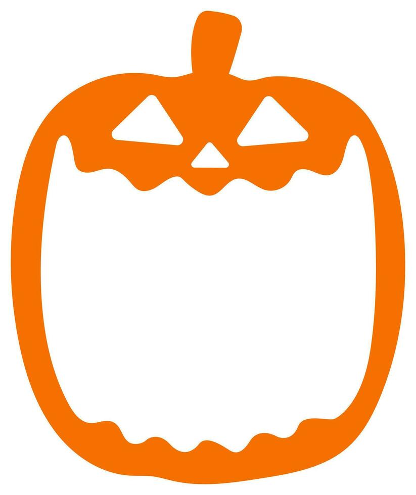 Halloween pumpkin Icon Isolated on white background. vector