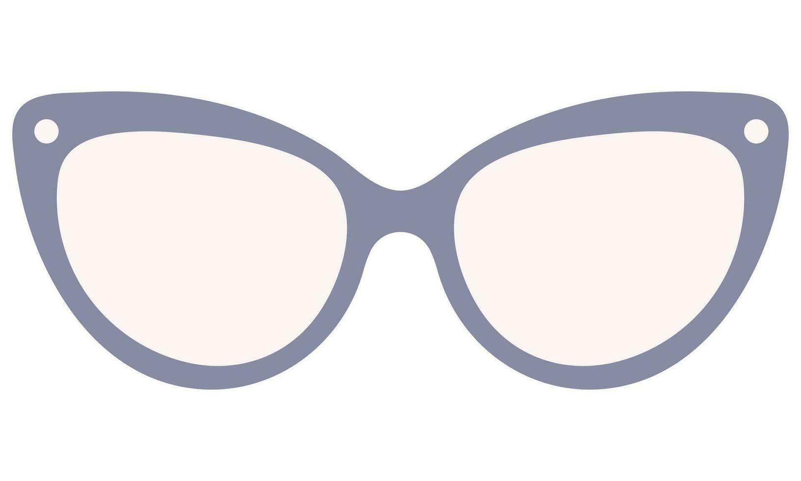 Blue sunglasses on white background. vector