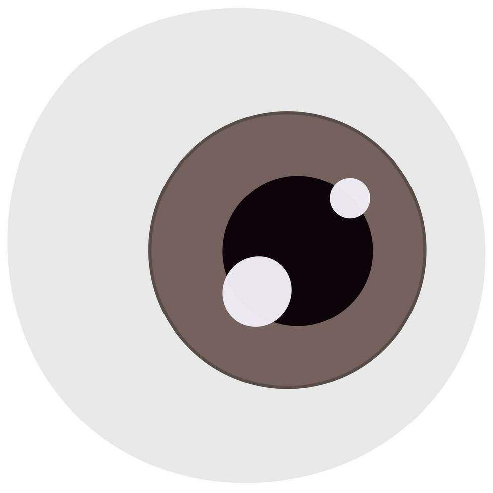 Halloween eye icon isolated white background. vector