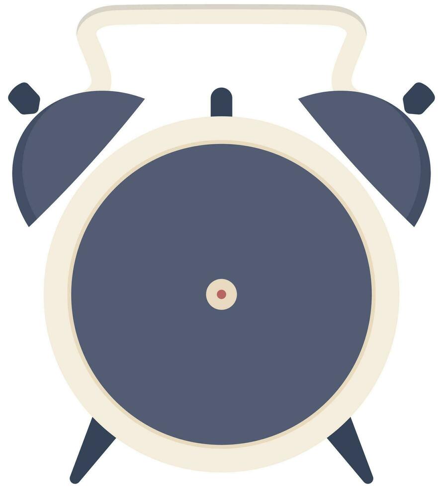 Alarm clock in flat style isolated white background. vector