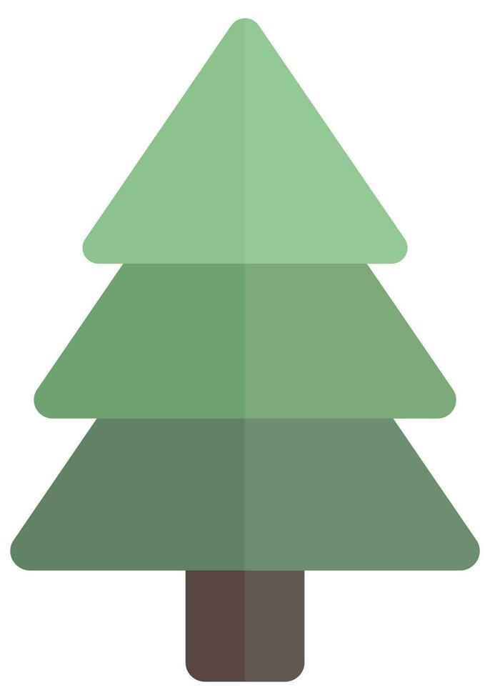 Christmas tree isolated on white background. vector