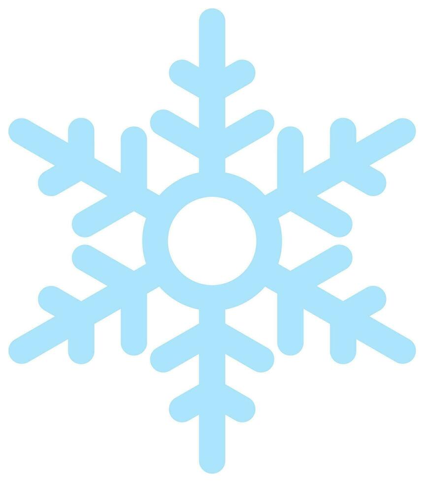 Blue snowflake isolated on white background vector