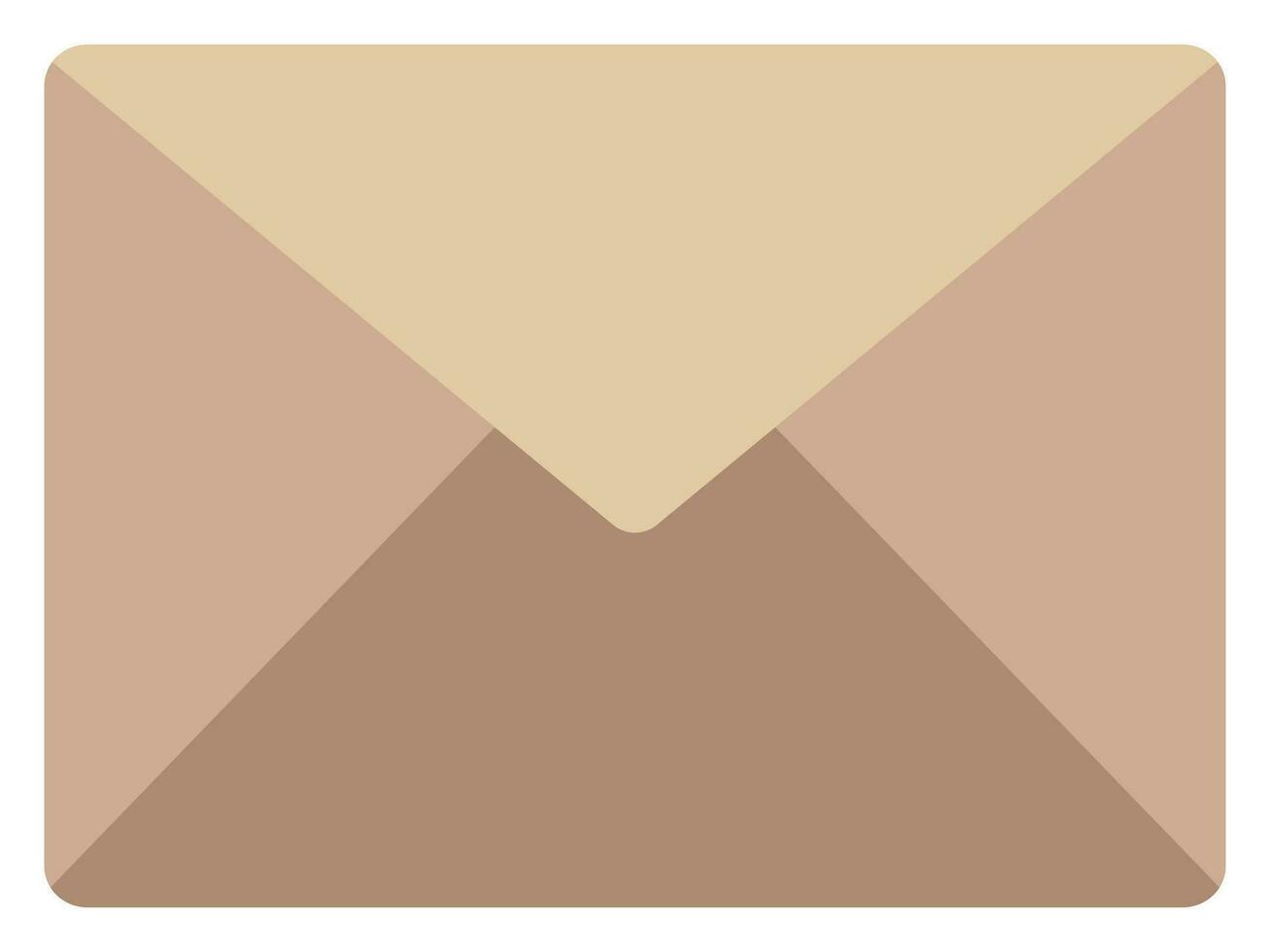 Email envelope flat vector icon isolated on a white background.