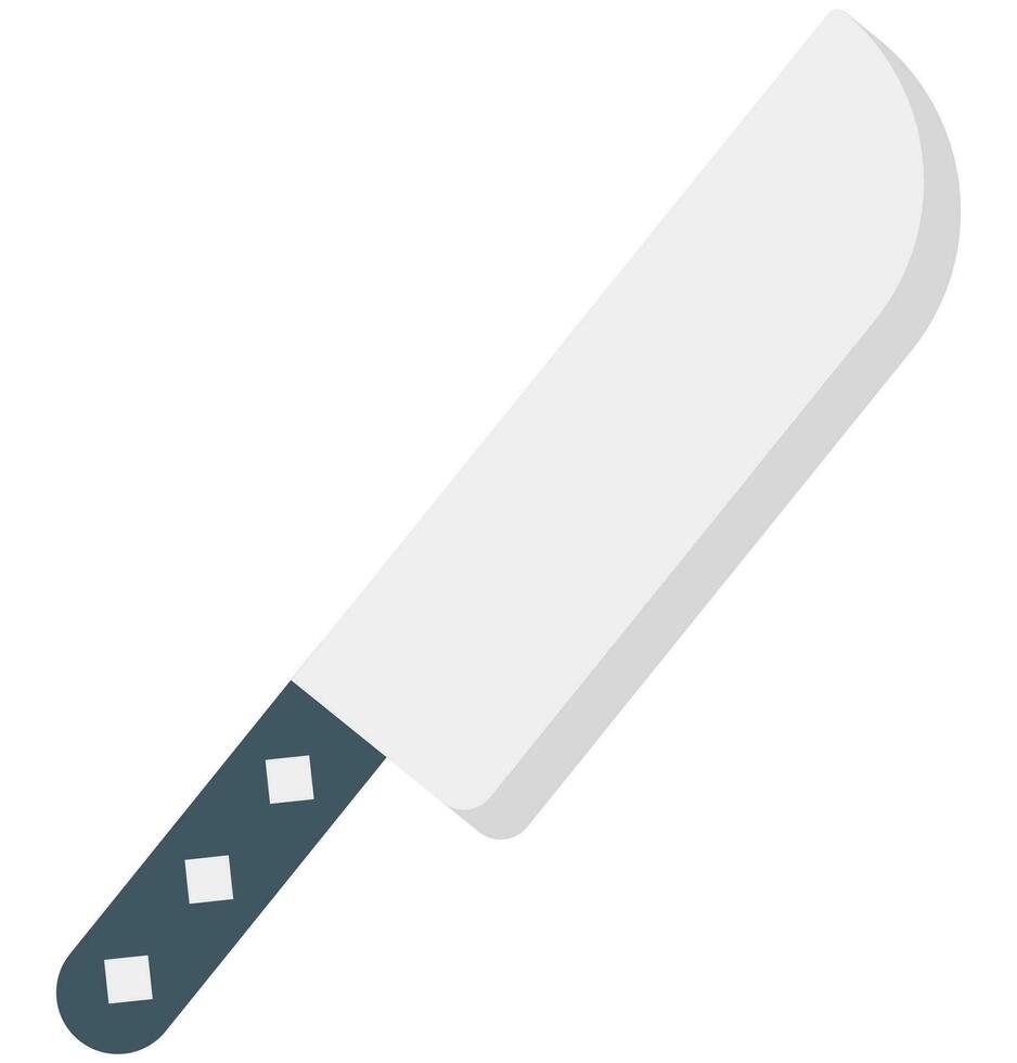 cuchillo plano icono aislado en blanco antecedentes. vector